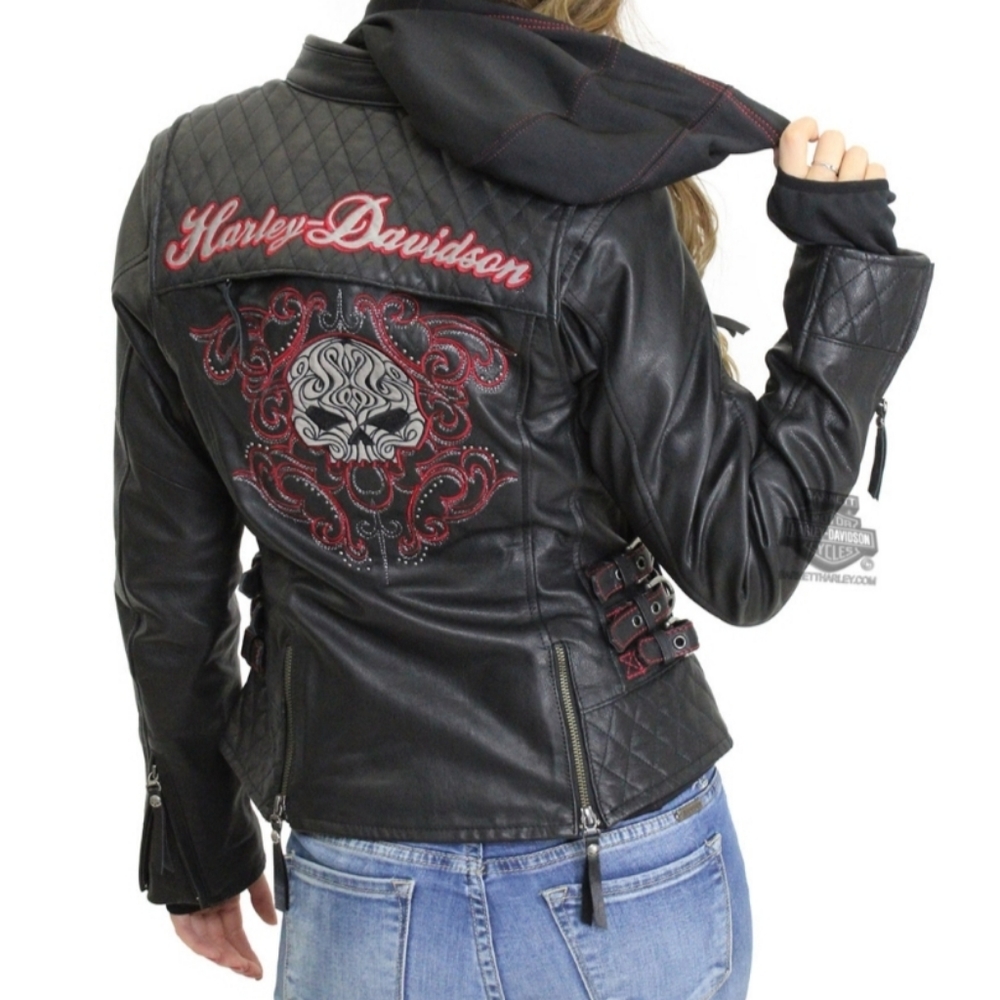 Harley-Davidson Scroll Willie G Leather Jacket 1W